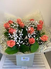 CORAL ANNIVERSARY HAND TIED