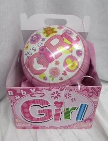 BABY GIRL BALLOON IN GIFT BOX