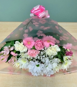 FLORIST CHOICE PINK AND WHITE BOUQUET